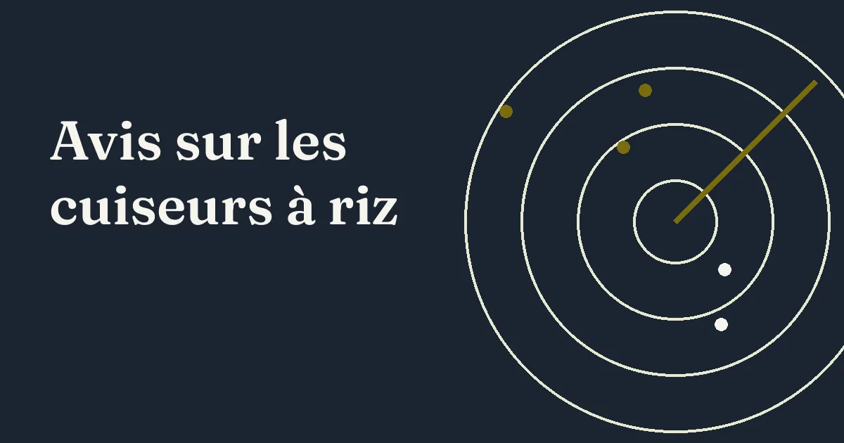Avis sur les cuiseurs à riz