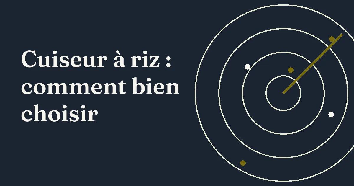 Cuiseur à riz Boulanger posé sur un plan de travail de cuisine